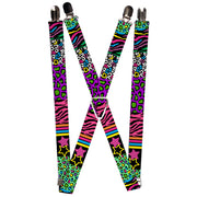 Suspenders - 1.0" - Animal Skins & Stripes 2 Suspenders Buckle-Down   