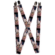 Suspenders - 1.0" - American Eagle Flags Suspenders Buckle-Down   