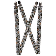 Suspenders - 1.0" - Bling Suspenders Buckle-Down   