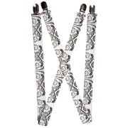 Suspenders - 1.0" - BD Est. 93 White Suspenders Buckle-Down   