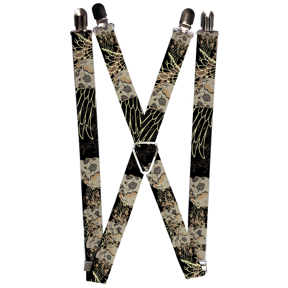 Suspenders - 1.0" - BD Die Hard Skull 02 Suspenders Buckle-Down   