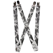 Suspenders - 1.0" - Camo White Suspenders Buckle-Down   