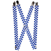Suspenders - 1.0" - Checker BlueKU/White Suspenders Buckle-Down   