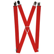 Suspenders - 1.0" - Christmas Red Suspenders Buckle-Down   