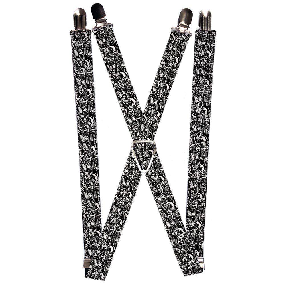 Suspenders - 1.0" - Comic Nightmare Suspenders Buckle-Down   