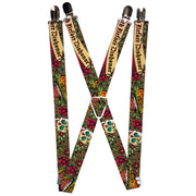 Suspenders - 1.0" - Death Before Dishonor Olive Suspenders Buckle-Down   