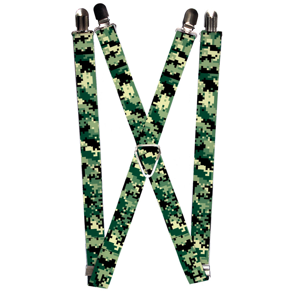 Suspenders - 1.0" - Digital Camo Suspenders Buckle-Down   