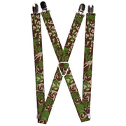 Suspenders - 1.0" - Earthy Brown/Green Suspenders Buckle-Down   