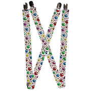 Suspenders - 1.0" - Eyeballs Stacked Suspenders Buckle-Down   