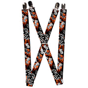 Suspenders - 1.0" - Flaming Dice Suspenders Buckle-Down   