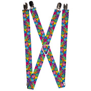 Suspenders - 1.0" - Flower Blossom Suspenders Buckle-Down   