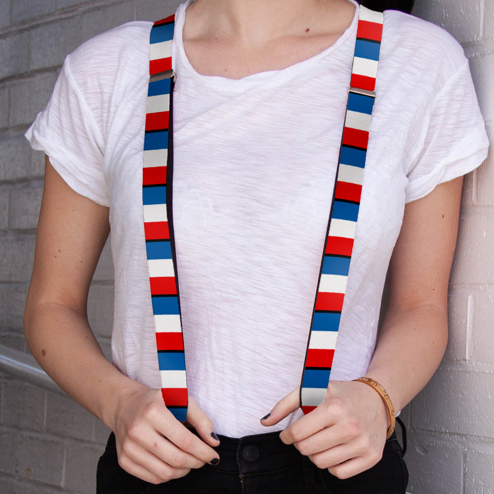 Suspenders - 1.0" - France Flags Suspenders Buckle-Down   