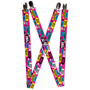 Suspenders - 1.0" - Girls Rule Bubbles Suspenders Buckle-Down   