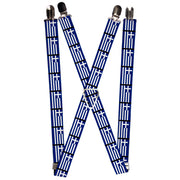 Suspenders - 1.0" - Greece Flags Suspenders Buckle-Down   