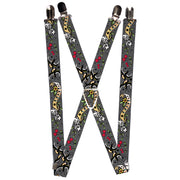 Suspenders - 1.0" - Lucky Gray Suspenders Buckle-Down   