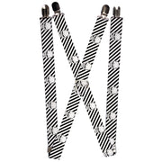 Suspenders - 1.0" - Metal Skull Black/White Suspenders Buckle-Down   