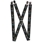 Suspenders - 1.0" - New York Subway Suspenders Buckle-Down   