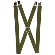 Suspenders - 1.0" - Olive Solid Suspenders Buckle-Down   