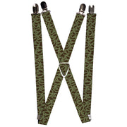 Suspenders - 1.0" - Peace Brown/Olive Suspenders Buckle-Down   