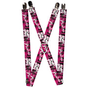 Suspenders - 1.0" - Punk Princess w/Piano Keys Suspenders Buckle-Down   