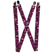 Suspenders - 1.0" - Stargazer Black/Pink Suspenders Buckle-Down   