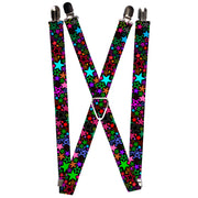 Suspenders - 1.0" - Stargazer Black/Multi Color Suspenders Buckle-Down   