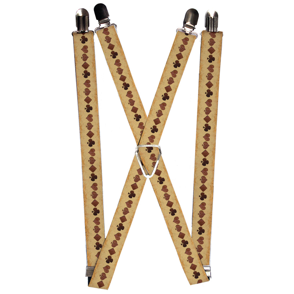 Suspenders - 1.0" - Suits Tan Stone Suspenders Buckle-Down   