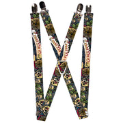 Suspenders - 1.0" - Trust No One Gray Suspenders Buckle-Down   