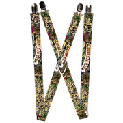 Suspenders - 1.0" - Trust No One Tan Suspenders Buckle-Down   