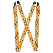 Suspenders - 1.0" - Wire Grid Black/Blue Suspenders Buckle-Down   