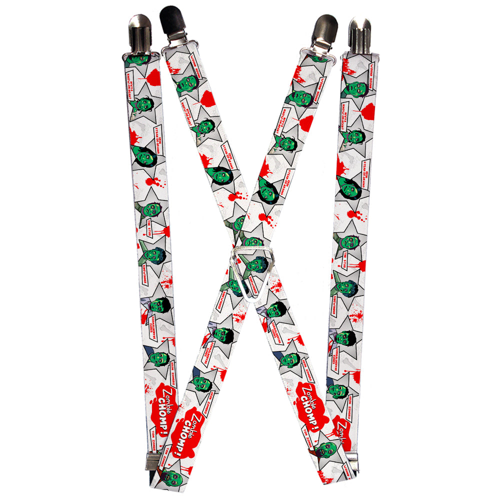 Suspenders - 1.0" - Zombie CHOMP! Suspenders Buckle-Down   