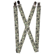 Suspenders - 1.0" - Benjamins2 Stacked Suspenders Buckle-Down   
