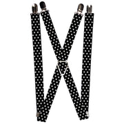 Suspenders - 1.0" - Mini Stars3 Black/White Suspenders Buckle-Down   