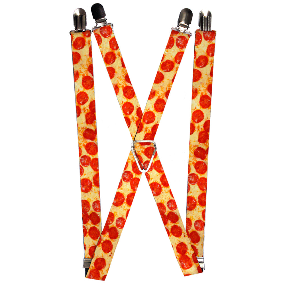 Suspenders - 1.0" - Pepperoni Pizza Vivid Suspenders Buckle-Down   
