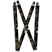 Suspenders - 1.0" - San Francisco w/Moon Vivid Skyline Black Suspenders Buckle-Down   