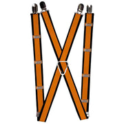 Suspenders - 1.0" - 426 HEMI Badge Stripes Orange Black White Suspenders Hemi   