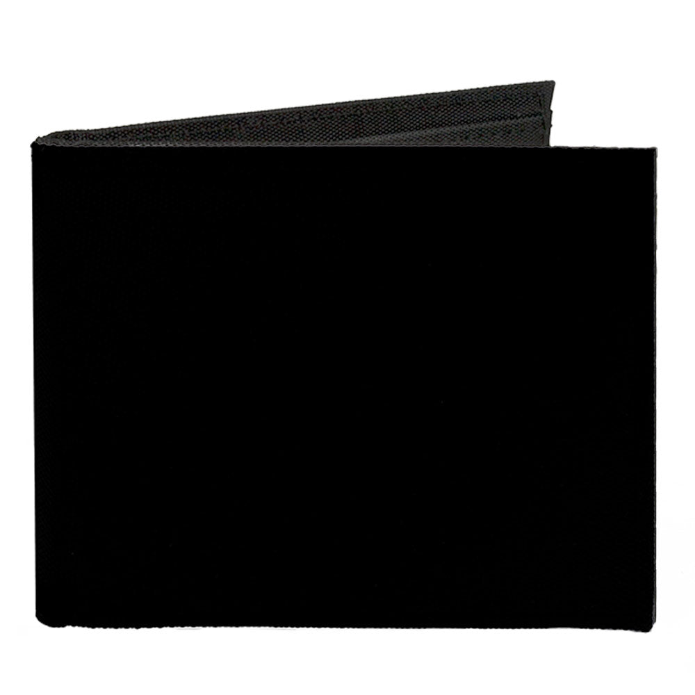 Canvas Bi-Fold Wallet - Black Canvas Bi-Fold Wallets Buckle-Down   