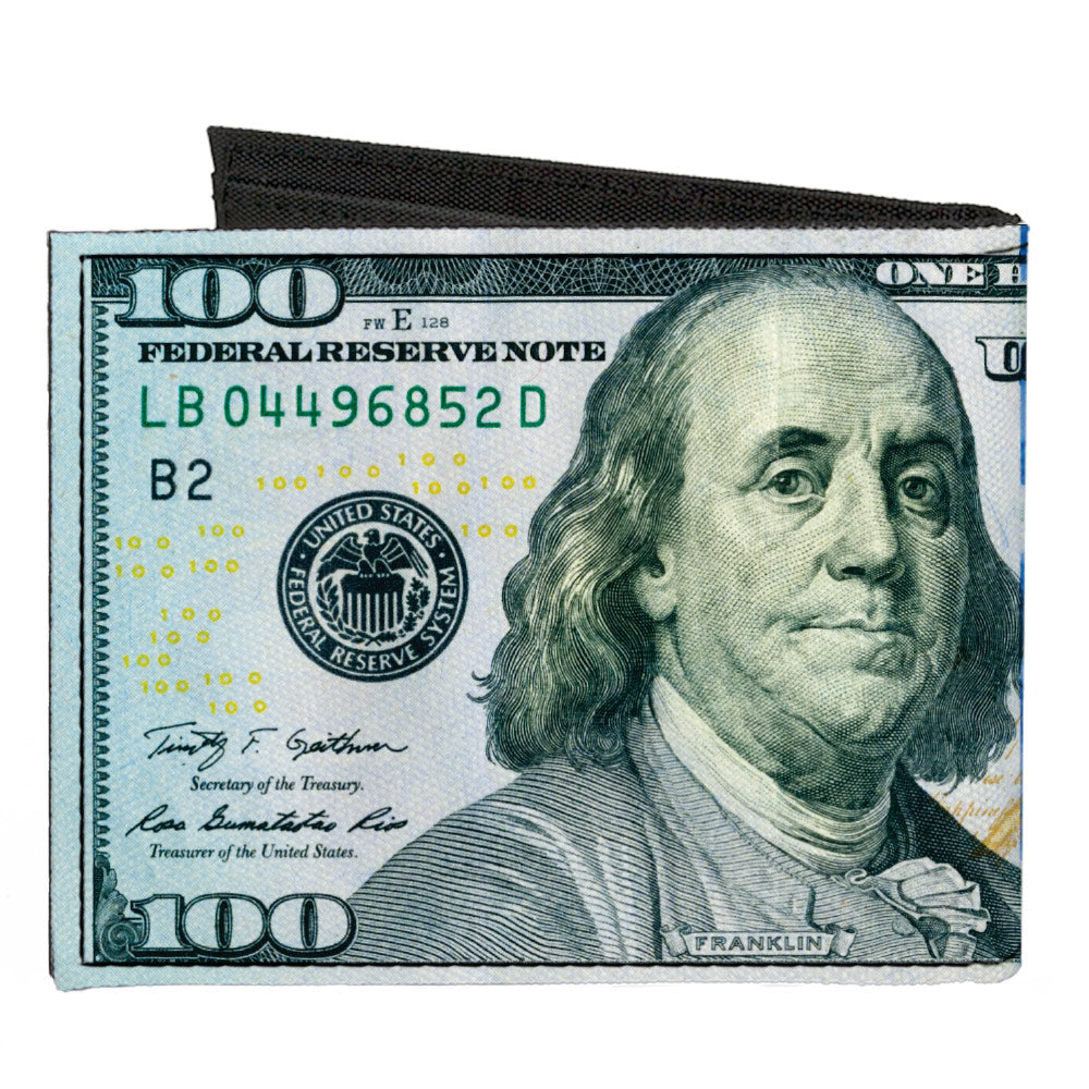 Canvas Bi-Fold Wallet - 100 Dollar Bill Series 2009 Canvas Bi-Fold Wallets Buckle-Down   