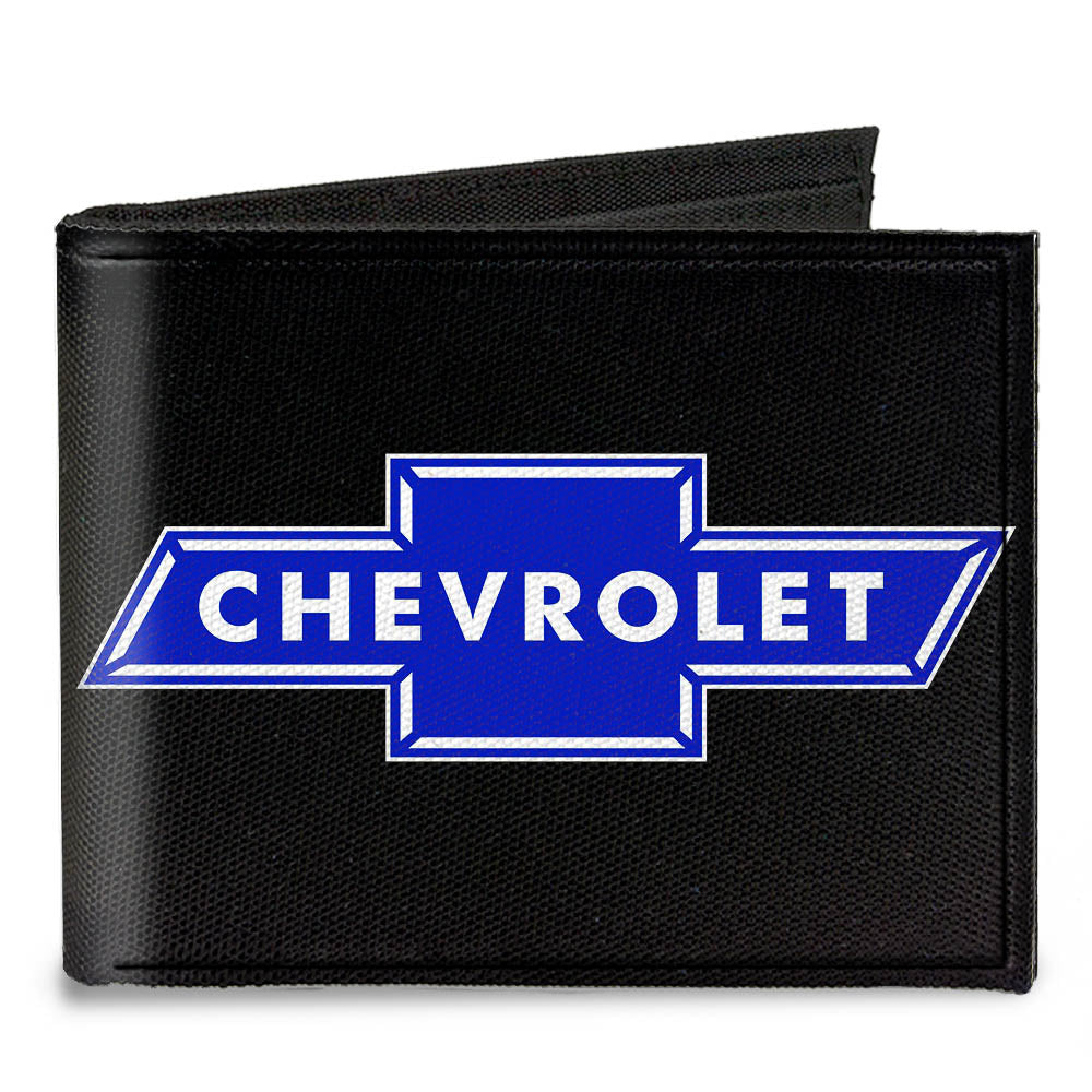 Canvas Bi-Fold Wallet - Chevy Bowtie Logo CENTERED Canvas Bi-Fold Wallets GM General Motors   