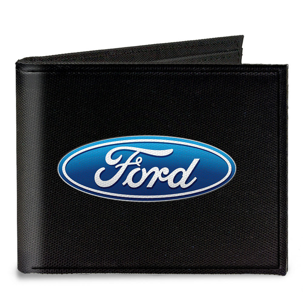 Canvas Bi-Fold Wallet - Ford Oval Logo CENTERED – Buckle-Down