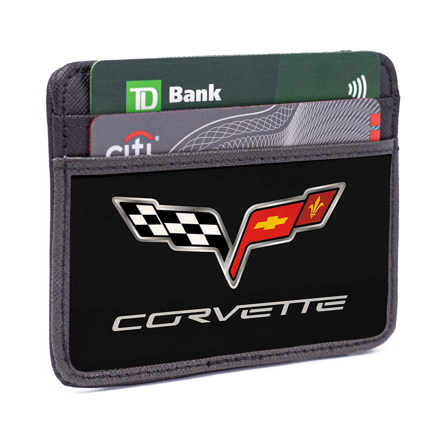 Weekend Wallet - C6 Full Color Black Mini ID Wallets GM General Motors   