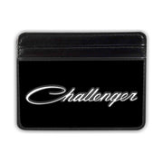 Weekend Wallet - CHALLENGER Emblem Script Black Silver White Mini ID Wallets Dodge   