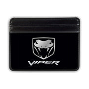 Weekend Wallet - Dodge VIPER Logo Black Silver Mini ID Wallets Dodge   