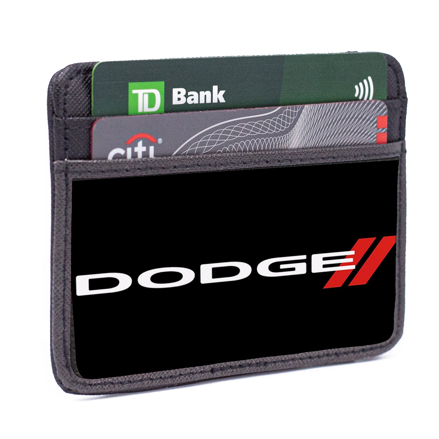 Weekend Wallet - Dodge Red Rhombus Black White Red Mini ID Wallets Dodge   