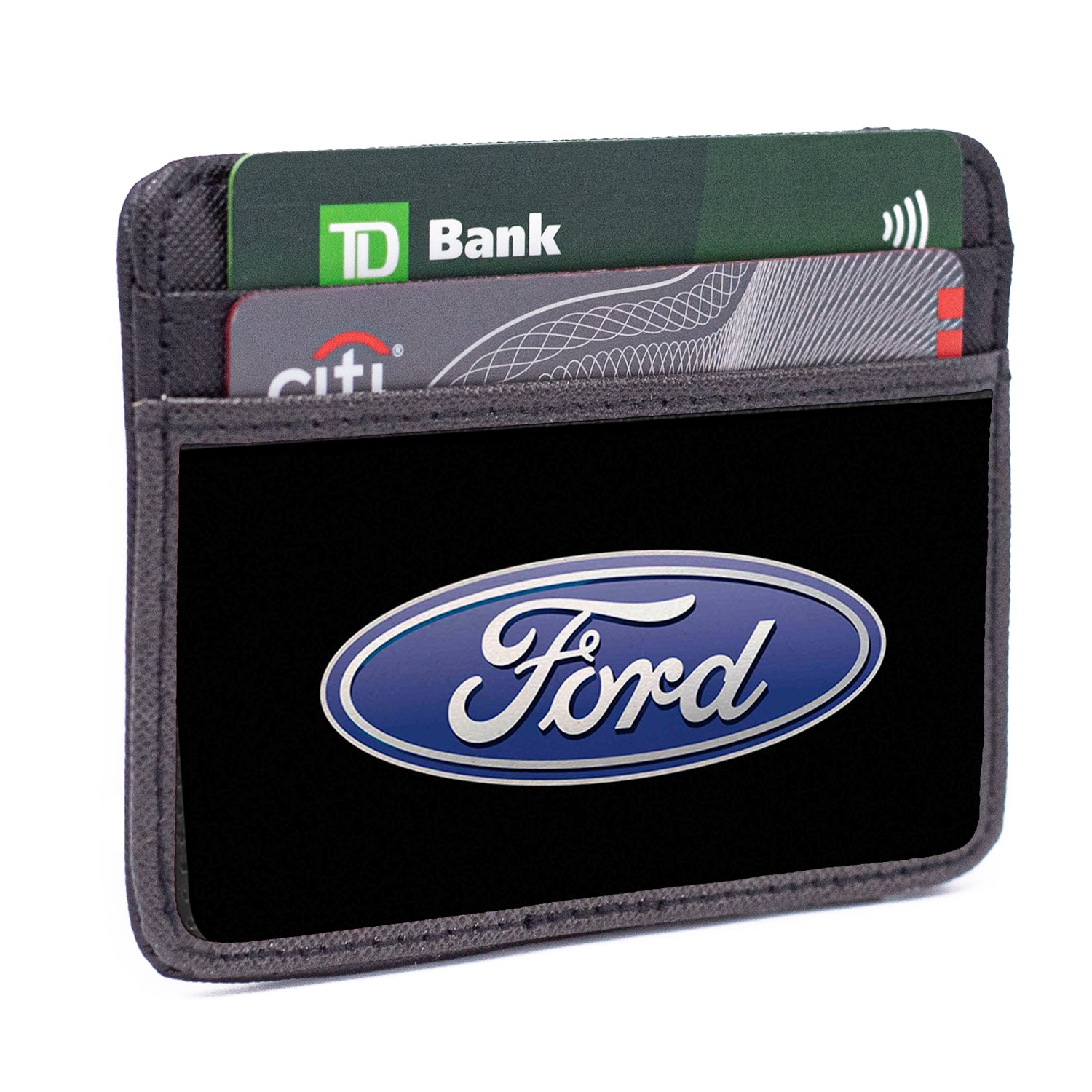 Weekend Wallet - Ford Oval Logo CENTERED Mini ID Wallets Ford   