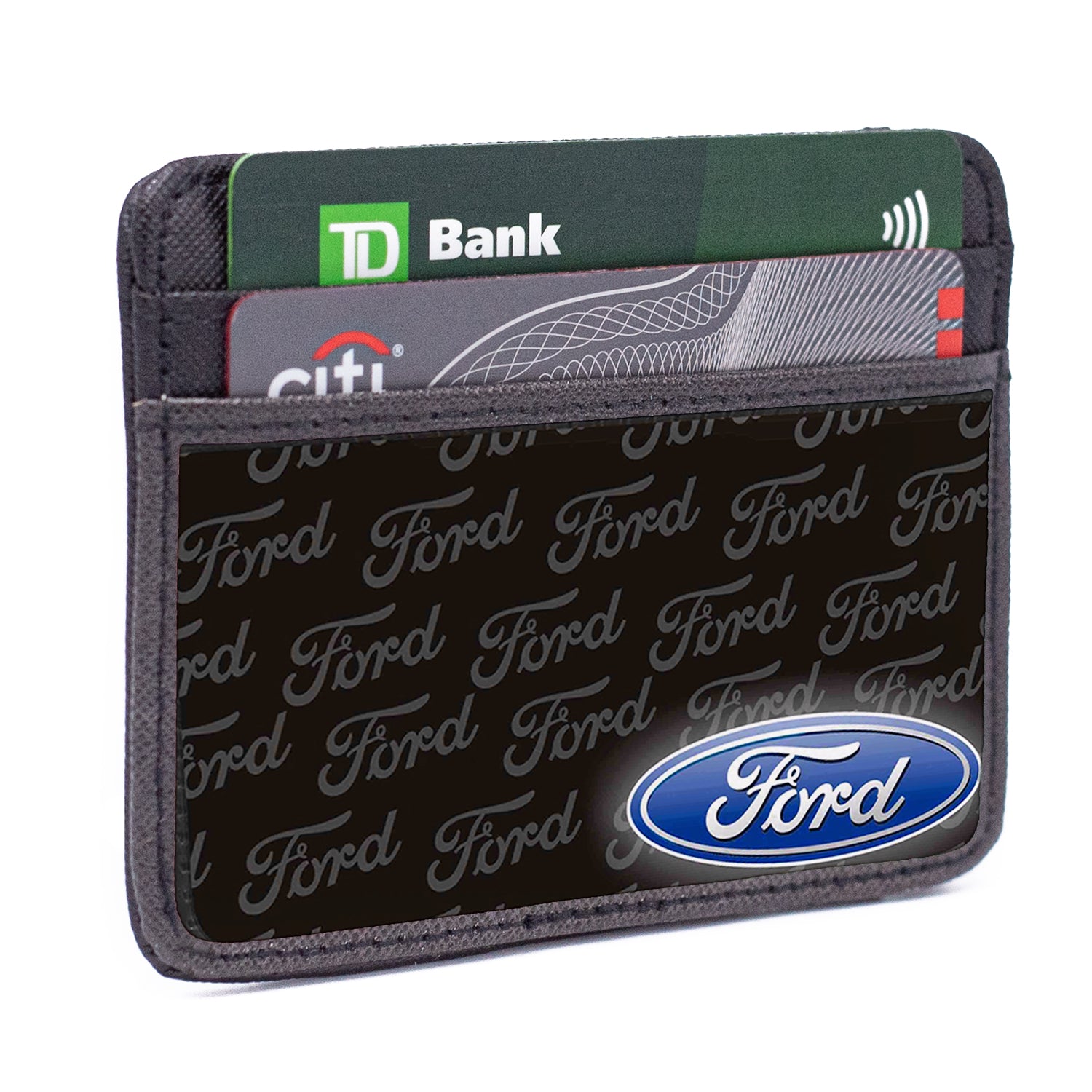 Weekend Wallet - Ford Oval CORNER w Text Mini ID Wallets Ford   