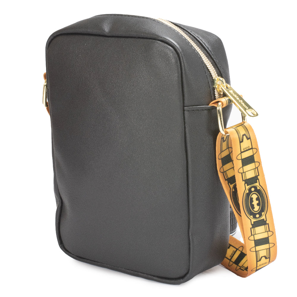 Women's Crossbody Wallet - Batman Embossed Bat Signal Crossbody Bags DC Comics   