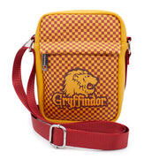 Women's Crossbody Wallet - Harry Potter GRYFFINDOR Lion Icon Checker Golden Yellow Red Crossbody Bags Harry Potter