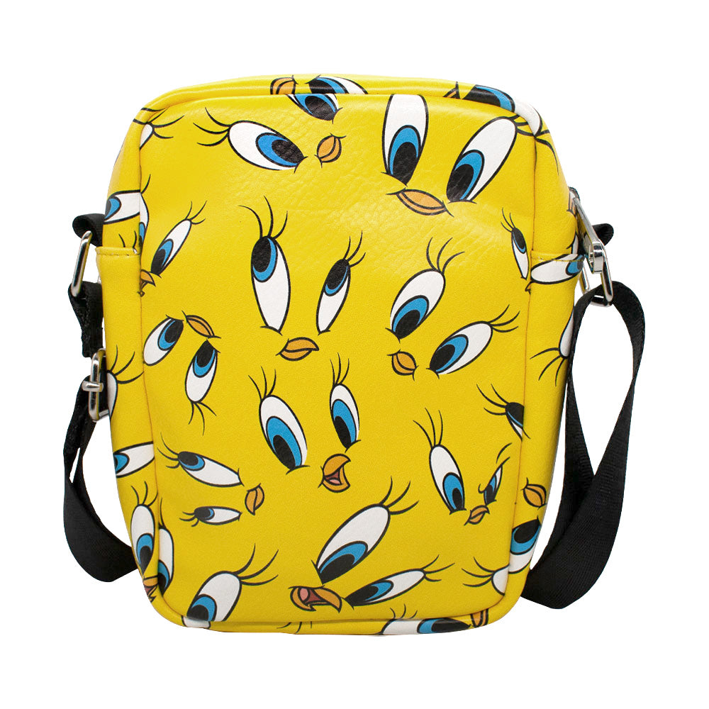 Women's Crossbody Wallet - Looney Tunes Tweety Expressions Scattered Crossbody Bags Looney Tunes   