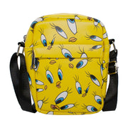 Women's Crossbody Wallet - Looney Tunes Tweety Expressions Scattered Crossbody Bags Looney Tunes   